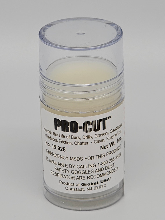 Pro-Cut Lubricant.

Pro-Cut Lubricant by Grobet is a versatile product with multiple uses in jewelry making. Here's how you can make the most of it:

What is Pro-Cut Lubricant used for in jewelry making, and what are the best uses for it?

Pro-Cut Lubricant by Grobet is a specialized cutting lubricant designed for various jewelry-making applications. It offers excellent lubrication and protection for your tools and materials. Here are the best uses for Pro-Cut Lubricant:

Sawing and cutting: Apply Pro-Cut Lubricant to your jeweler's saw blades, drill bits, burs, and disc cutters before use. The lubricant reduces friction and heat, allowing the tools to cut smoothly through metal, resulting in cleaner and more precise cuts.

Engraving and etching: Use Pro-Cut Lubricant when engraving or etching metal surfaces. It improves tool flow and helps prevent scratching or digging too deeply into the metal, resulting in finer and more controlled lines.

Stone setting: Apply a small amount of Pro-Cut Lubricant to the tips of prongs or inside bezels when setting gemstones. The lubricant facilitates easier manipulation of the metal, ensuring a secure and professional stone setting.

What are some unique uses for Pro-Cut Lubricant in jewelry making?

Metal shaping and forming: Pro-Cut Lubricant can be applied to metal surfaces before bending, shaping, or forming. It reduces friction, making it easier to manipulate the metal without marring or distorting it.

Wirework and wire wrapping: When working with wire in intricate designs or wire wrapping techniques, Pro-Cut Lubricant can be applied to the wire to minimize friction and make it easier to shape and manipulate.

What is one must-have jewelry making item to use alongside Pro-Cut Lubricant?

A must-have jewelry making item to use alongside Pro-Cut Lubricant is a quality jeweler's saw. A jeweler's saw is essential for cutting intricate designs and shapes in metal. When used with Pro-Cut Lubricant, the sawing process becomes smoother, more efficient, and produces cleaner cuts. Look for a jeweler's saw with adjustable tension and high-quality blades for precise and clean cuts.