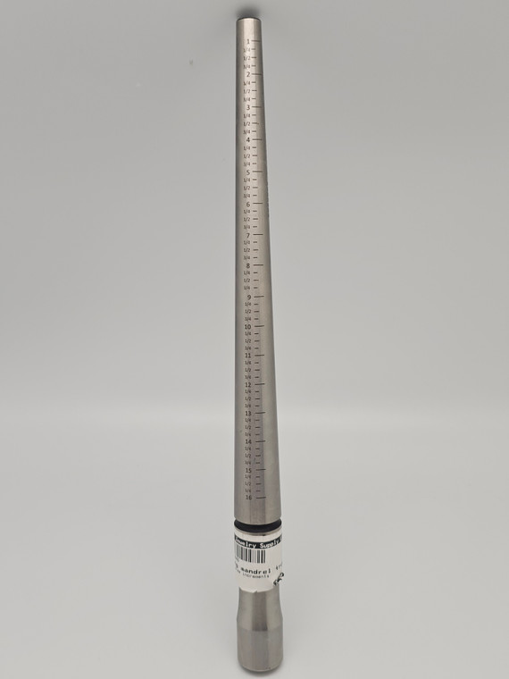 Ring mandrel true sizes (1/4 size increments). The most accurate ring mandrel!