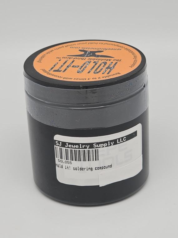 Hold it! Soldering Compound.


Hold it! Soldering Compound is a product used in jewelry making to hold small pieces of metal in place while soldering. This compound is a heat-resistant adhesive that can be used to keep the pieces from shifting or moving during the soldering process. It comes in a paste form and can be applied easily using a brush or other tool.

The best uses for Hold it! Soldering Compound include holding pieces of metal together while soldering, preventing movement or shifting during the soldering process, and ensuring a clean and accurate finished product.

Some unique uses for Hold it! Soldering Compound in jewelry making could include using it to hold stones in place while setting them, or using it to attach small pieces of metal to a larger piece during the soldering process.

A must-have jewelry making item to use alongside Hold it! Soldering Compound is a heat source, such as a torch, to melt the solder and secure the metal pieces together.