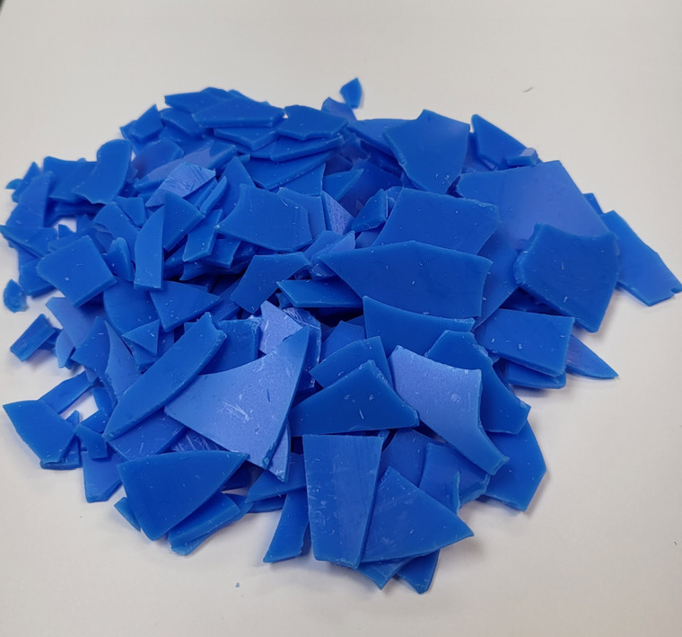 Injection Wax flakes flex blue 1 Lb