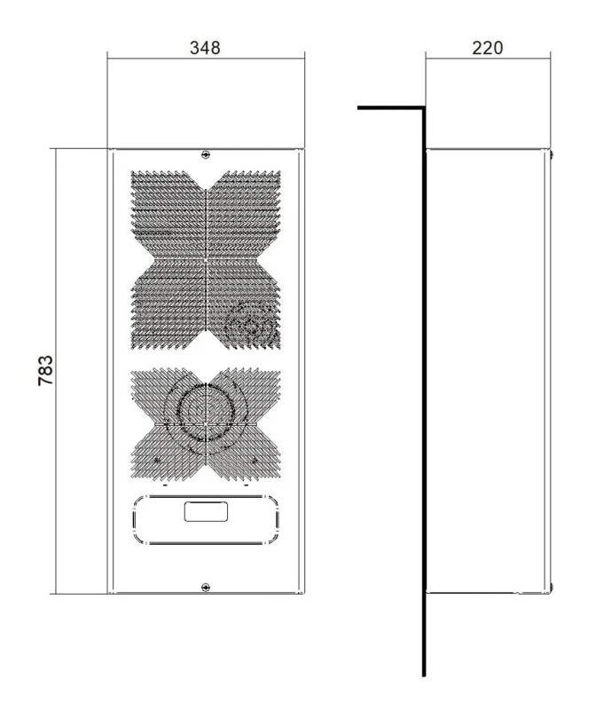 Vertical Mount Outdoor Air Conditioner, E-NOXNOX10B0E1U00000
