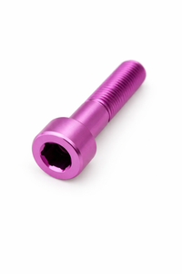 Purple TITANIUM Bicycle headset cap screw M6 x 35mm
