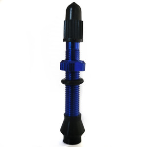 Presta Valve Stem - Aluminum Blue Anodized 40mm Length
