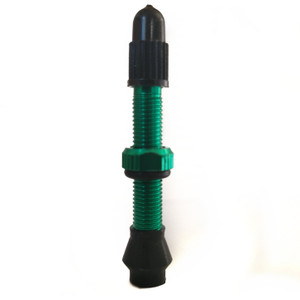 Presta Valve Stem - Aluminum Green Anodized 40mm