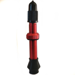 Presta Valve Stem - Aluminum Red Anodized 40MM Length