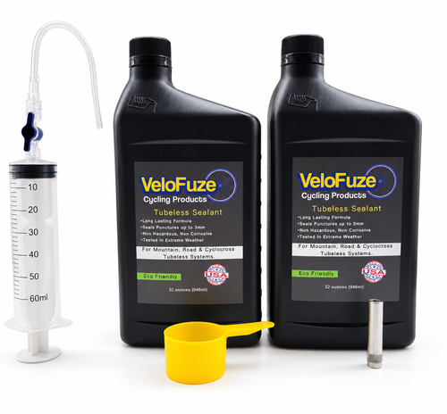 Tubeless Tire Sealant - Bundle -  2x 32 Ounce Tubeless Tire Sealant - Sealant Injector - Presta Valve Core Tool