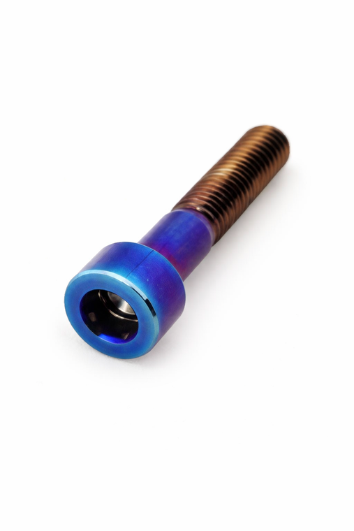BLUE TITANIUM Bicycle headset cap screw M6 x 35mm