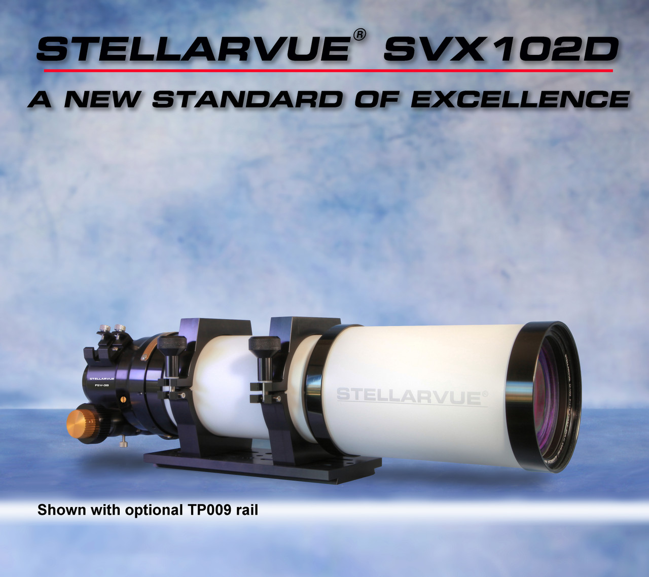 Stellarvue's most economical 4" apo refractor, the SVX102D