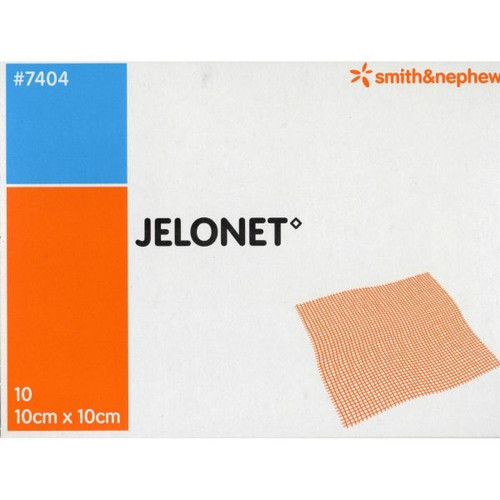 Jelonet 10cm x 10cm paraffin gauze dressing used for wounds