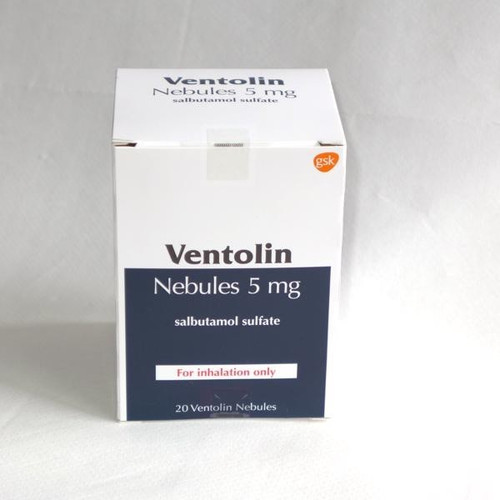 VENTOLIN (SALBUTAMOL) 5MG NEBULES,20CT