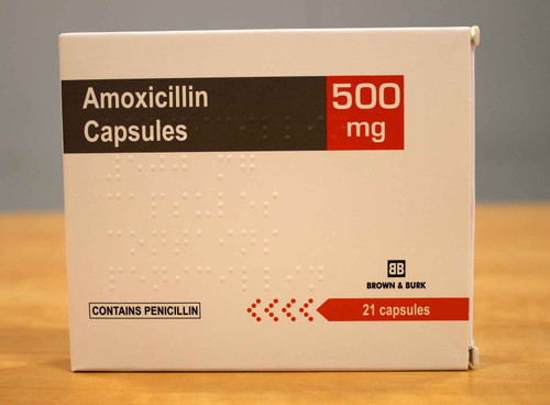 AMOXICILLIN 500MG CAPSULES,21CT