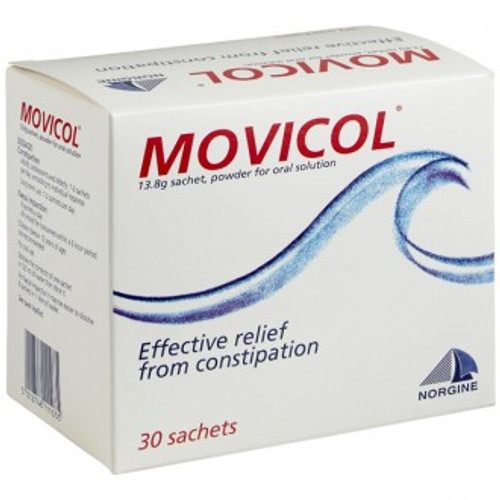 Movicol Sachets helps you to have a comfortable bowel movement even if you have been constipated for a long time. Movicol Sachets also work in very bad constipation called faecal impaction.