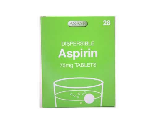 ASPIRIN 75MG TABLETS, 28CT