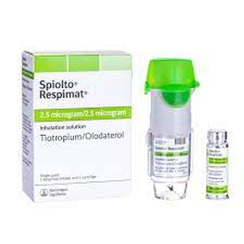 Spiolto Respimat is indicated as a maintenance bronchodilator treatment to relieve symptoms in adult patients with chronic obstructive pulmonary disease (COPD).