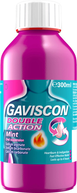 GAVISCON DOUBLE ACTION SUSPENSION MINT300ML