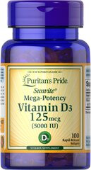 Puritan's Pride VITAMIN D3 5000 IU ,100CT