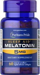 Puritan's Pride MELATONIN 5MG SOFT GEL,100CT