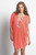 Mothers En Vogue Cocoon Drape Bamboo Nursing Dress, Nectarine