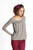Mothers En Vogue Britney Bubble Long Sleeved Nursing Top, Taupe Grey