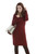 Mothers En Vogue Marled Nursing Sweater Dress, Maroon/Black