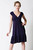 Dote Nursingwear 9th Street Nursing Dress, Navy Blue