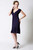 Dote Nursingwear 9th Street Nursing Dress, Navy Blue