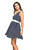 Torelle Ripi Nursing Dress, Navy Blue with White Dots