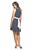 Torelle Ripi Nursing Dress, Navy Blue with White Dots