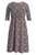 Milk Nursingwear Crossover Nursing Dress, Wave Print