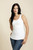 Boob Design Nursing Singlet, White Boob Design Nursing Singlet, White