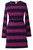 Boob Design Olivia Nursing Dress, Navy/Cyclamen Stripe