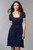 Love Milk Charlotte Nursing Dress, Midnight Blue