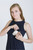 Mothers En Vogue Maya Swing Nursing Dress, India Ink Blue Mothers En Vogue Maya Swing Nursing Dress, India Ink Blue