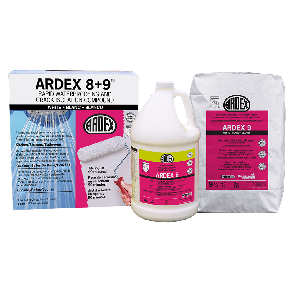 ARDEX 8+9 Rapid Waterproofing & Crack Isolation Compound