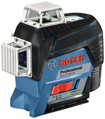 Bosch 12V Max 360⁰ Connected Green-Beam Three-Plane Leveling and Alignment-Line Laser Kit with (1) 2.0 Ah Battery