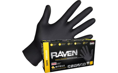 Raven Powder-Free Nitrile Disposable Gloves - 7 Mil