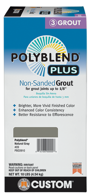 Custom Polyblend Plus Non-Sanded Grout (10 lbs.)