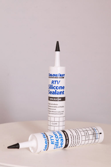 Color Fast 100% Silicone RTV Sealant and Adhesive - Clear