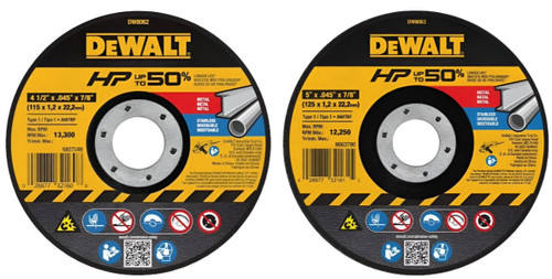 DEWALT High Performance Cut-Off wheel Type 1