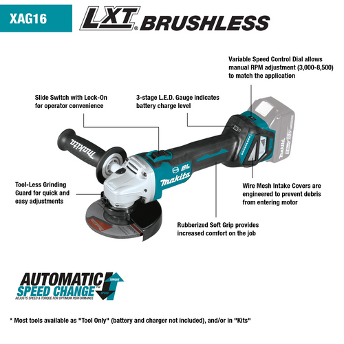 Makita 18V LXT Lithium-ion Cordless Cut-Off/Angle Grinder