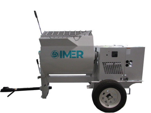 IMER HSM 12 Towable Steel Drum Mortar Mixer