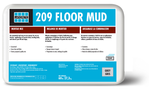 Laticrete 209 Floor Mud - Gray 60 lbs