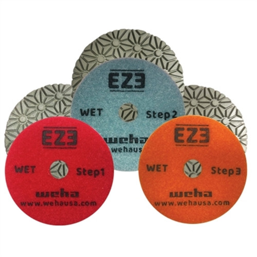 Weha 4" 3 Step EZ3 Diamond Wet Polishing Pad