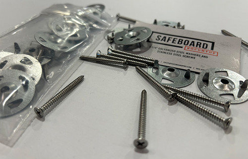 SAFEBOARD Roughtop Screws with Washers- 20 Pack