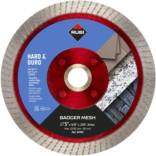 Rubi 5" Badger Mesh Turbo Rim Diamond Blade