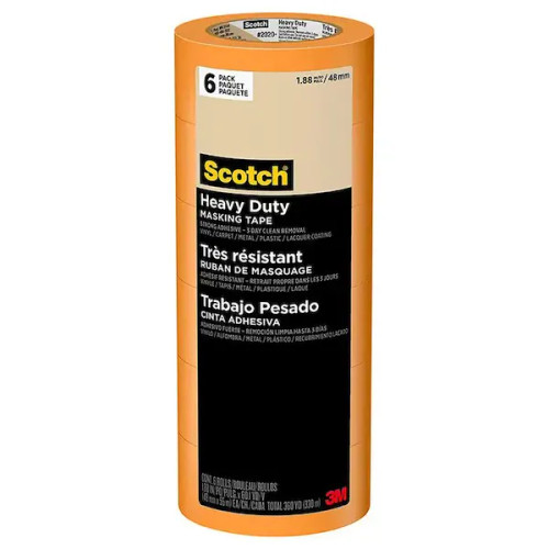 3M Scotch Heavy Duty Grade Orange Masking Tape (1.88" x 60 YD) 48mm x 55m