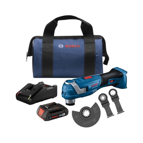 Bosch 18V Brushless StarlockPlus Oscillating Multi-Tool Kit GOP18V-34B12