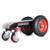 Abaco 4 Wheel Slab Dolly - Gray Rubber