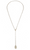 French Kande Loire Lariat Necklace, Silver