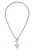 French Kande Traverser Cheval Necklace, Silver